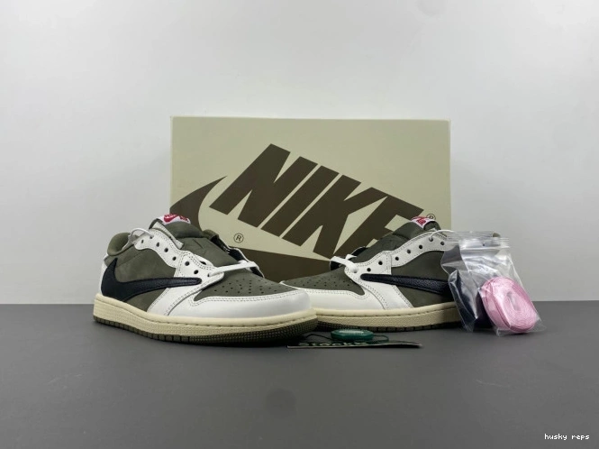 Cheap Husky DM7866-200 LOW 1 TRAVIS X AIR JORDAN MEDIUM OG OLIVE SCOTT 0728